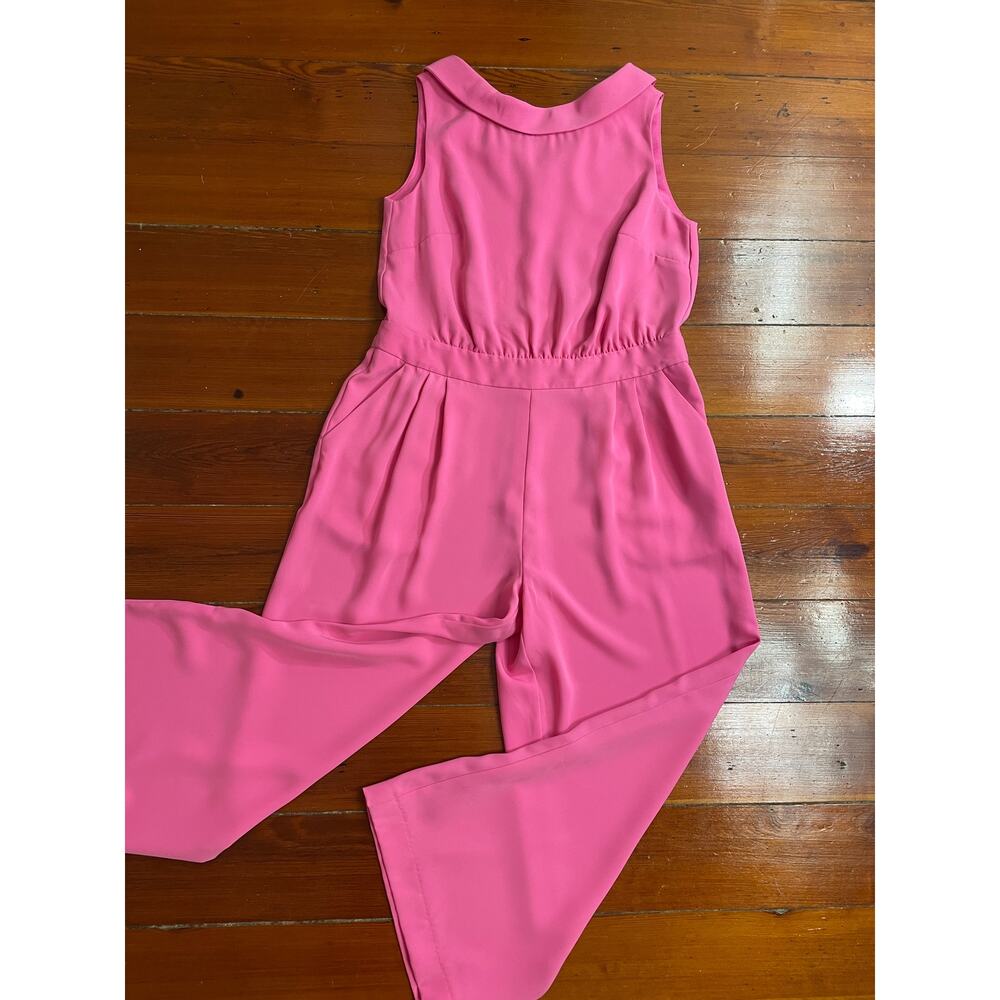 ✨NWT Boden Clarissa Wide Leg Sleeveless Pink Jumpsuit Sz 12P - Picture 4 of 11